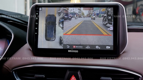 Màn hình DVD Android liền camera 360 xe Hyundai Santafe 2019 - 2020 | Bravigo Ultimate (6G+128G)  